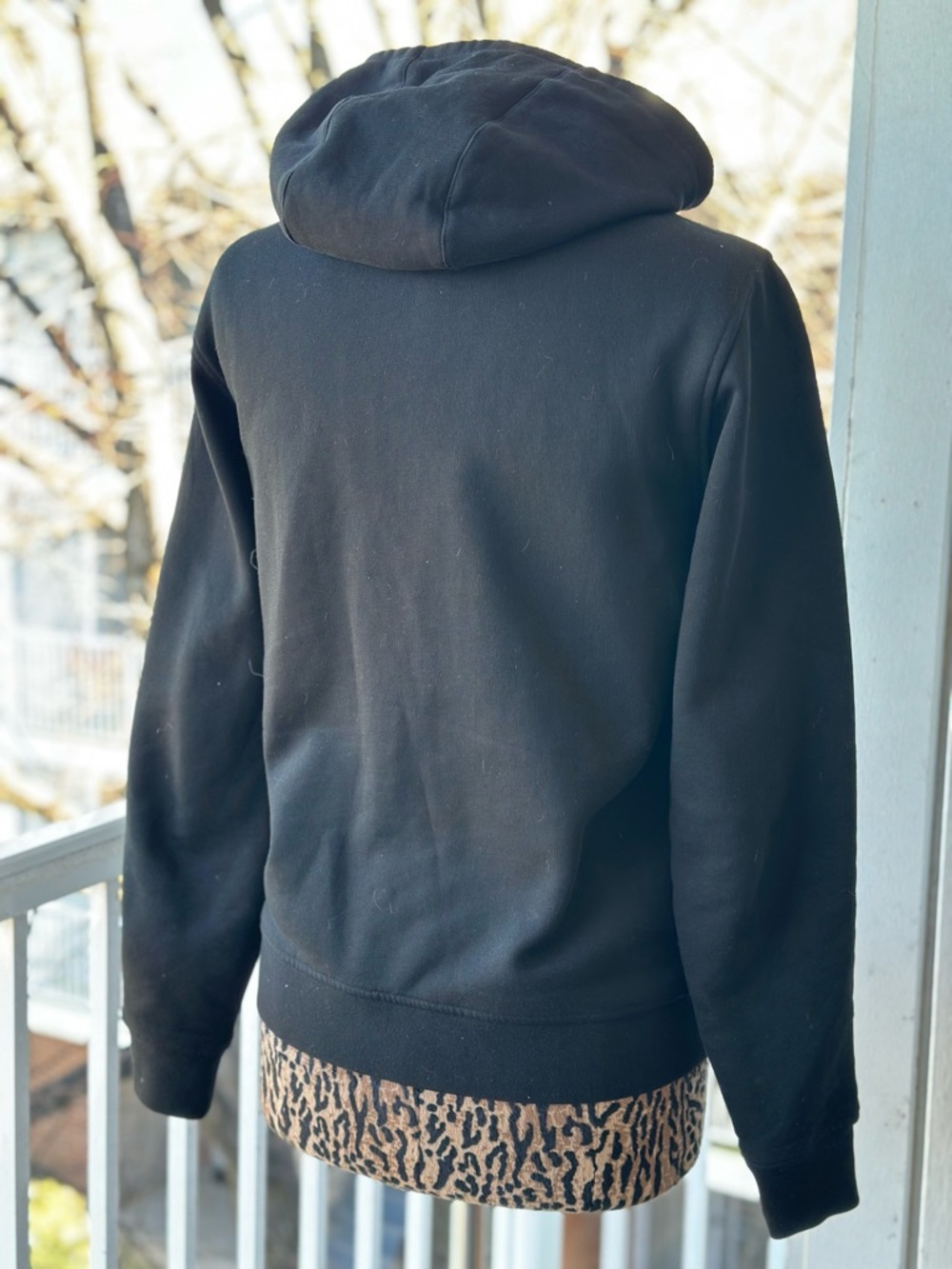 Lacoste Women’s Black Full-Zip Hooded Sweatshirt - Picture 7 of 12